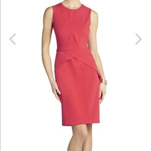 BCBGMAXAZARIA Ida Layered Sheath Dress Poppy Hue